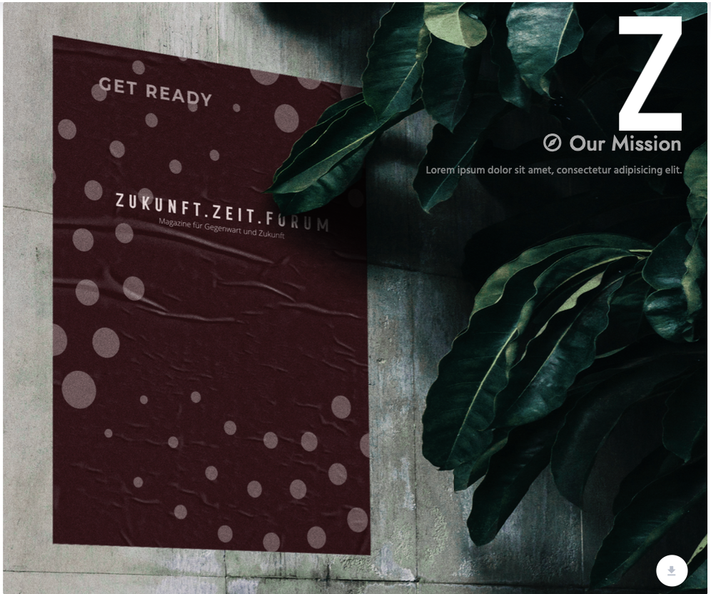 Poster-Mockup von ZUKUNFT.ZEIT.FORUM